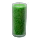Palmwachs-Kerze, UNIQUE Apfelgrün, Ø ca. 6 cm, Höhe ca. 14 cm