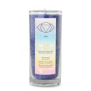 UNIQUE Chakra Scented Palmwax Jar, Ajna-Chakra, H ca. 14 cm, BLUE (INDIGO)