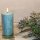 Palmwax Candle Jar, UNIQUE Turquoise, Ø ca. 6 cm, Height ca. 14 cm