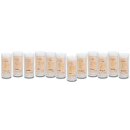 UNIQUE Zodiac Palmwax Jars, mix carton, H ca. 14 cm, 12 pieces, WHITE