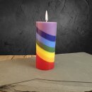 Chakra pillar candle with coconut wax, multicoloured, ⌀...