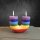 Chakra candle U-shape, multicolour, approx. 10.5x12.7 cm