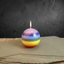 Chakra candle ball, multicolour, ⌀ approx. 7,5 cm