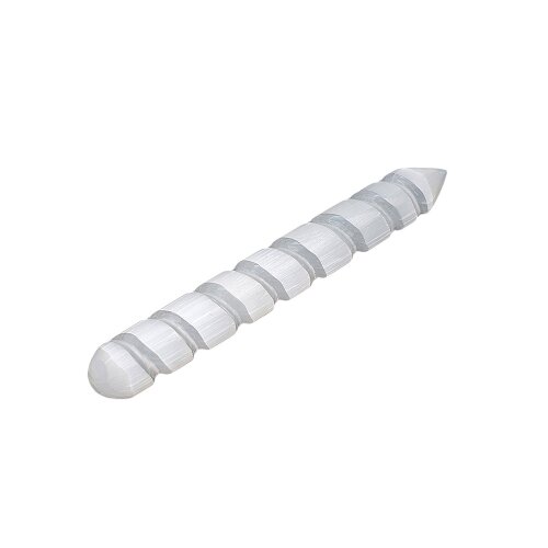 Selenite spiral massage stick, approx. 15 cm