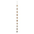 Rain chain "Heart bowl", length 146 cm