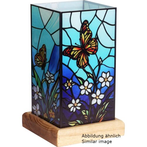 Art Light Leuchtturm mit Holzsockel 12x12x22 cm