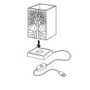 Art Light Leuchtturm mit Holzsockel 12x12x22 cm
