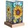 Art Light Sonnenblume mit Holzsockel 10x10x16,5 cm