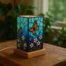 Art Light Schmetterling mit Holzsockel 10x10x16,5 cm
