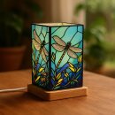Art Light Libelle mit Holzsockel 10x10x16,5 cm