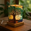 Art Light Baum des Lebens mit Holzsockel 10x10x16,5 cm