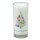 Palmwax Candles, X-MAS TREE White, with label, Ø ca. 6 cm, Height ca. 14 cm