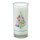 Palmwax Candles, X-MAS TREE White, with label, Ø ca. 6 cm, Height ca. 14 cm