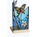 Art Light Teelichhalter Schmetterling mit Holzsockel...