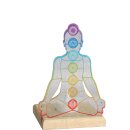 Art Light Teelichthalter Chakra mit Holzsockel...