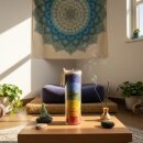 CHAKRA-Kerze, ca. 20 cm, MULTICOLOR
