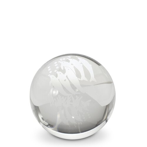 LED-Base Aufsatz, Kristallglaskugel DELFIN, Ø ca. 6,5 cm