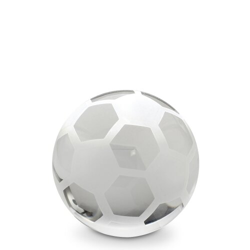 LED-Base Aufsatz, Kristallglaskugel FUSSBALL, Ø ca. 6,5 cm